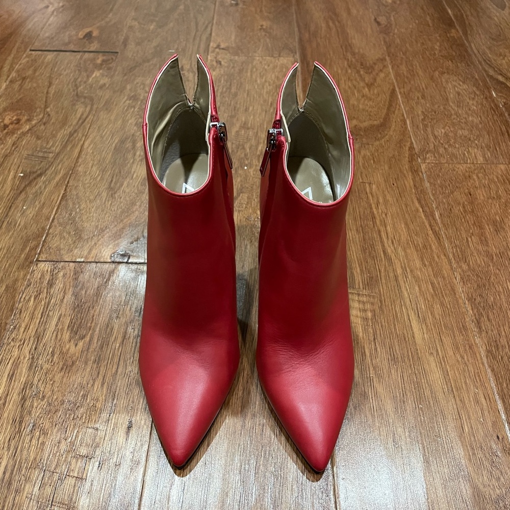 Marc Fisher Booties, Size 5.5, Red. - image 2